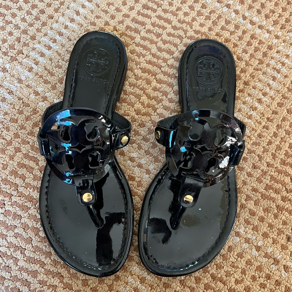 Stylish Tory Burch  Black Sandals